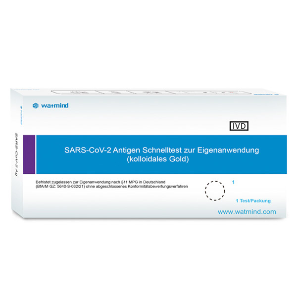 Watmind COVID-19 / SARS-COV-2 Antigen Schnelltest / Lolly-Test