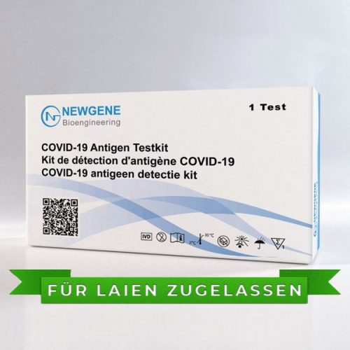 NewGene Covid-19 Antigen Schnelltest, Zulassung Privatgebrauch / Eigenanwendung durch Laien
