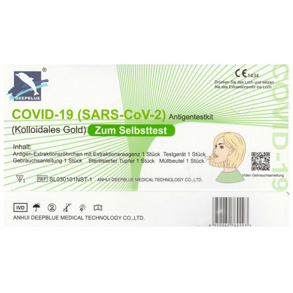 Deepblue Medical Anhui COVID-19 / SARS-COV-2 Antigen Schnelltest Laien-Test